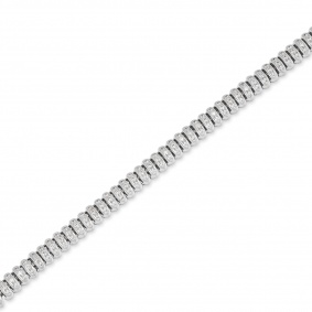 White Gold Diamond Line Bracelet 2.86ct TDW